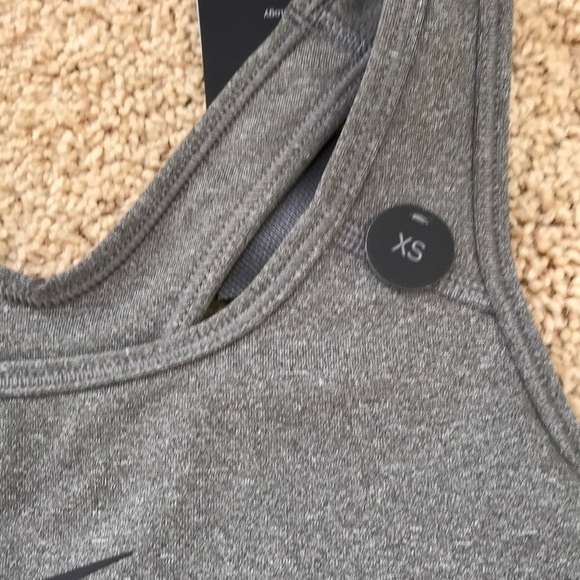 NWT! NIKE Size XS grey combo classic sports bra - Picture 3 of 8